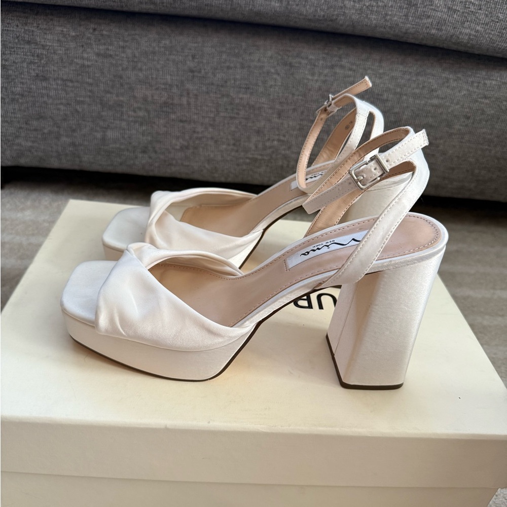 NINA Satin Block Heel